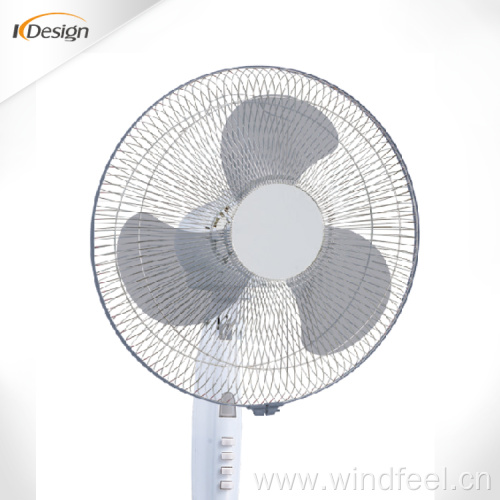 Household cheap price 16 inch energy saving pedestal fan decorative noiseless 450mm cross base pedestal fans